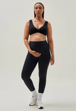 Laden Sie das Bild in den Galerie-Viewer, Umstandsleggings Yoga in schwarz von boob