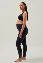 Laden Sie das Bild in den Galerie-Viewer, Umstandsleggings Yoga in schwarz von boob