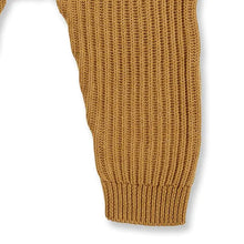 Laden Sie das Bild in den Galerie-Viewer, Baby Strickstrampler MANI von Sense Organics kamelbraun