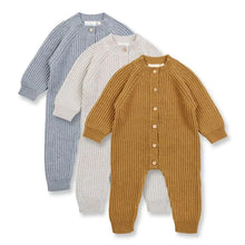 Laden Sie das Bild in den Galerie-Viewer, Baby Strickstrampler MANI von Sense Organics oatmeal/beige