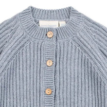 Laden Sie das Bild in den Galerie-Viewer, Baby Strickstrampler MANI von Sense Organics grau