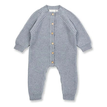 Laden Sie das Bild in den Galerie-Viewer, Baby Strickstrampler MANI von Sense Organics grau