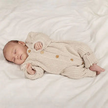 Laden Sie das Bild in den Galerie-Viewer, Baby Strickstrampler MANI von Sense Organics oatmeal/beige