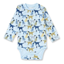 Laden Sie das Bild in den Galerie-Viewer, Langarm Baby Body VARIN RETRO Hunde von Sense Organics