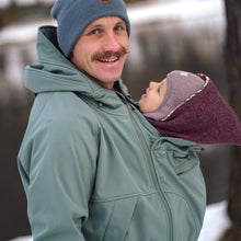 Laden Sie das Bild in den Galerie-Viewer, Softshell-Tragejacke für Männer Allrounder agave