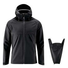 Laden Sie das Bild in den Galerie-Viewer, Softshell-Tragejacke für Männer Allrounder schwarz
