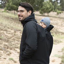 Laden Sie das Bild in den Galerie-Viewer, Softshell-Tragejacke für Männer Allrounder schwarz