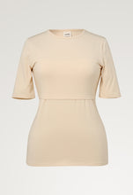 Laden Sie das Bild in den Galerie-Viewer, Umstands- und Stillshirt Classic von boob mit halblangem Arm in Tapioka