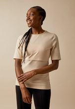 Laden Sie das Bild in den Galerie-Viewer, Umstands- und Stillshirt Classic von boob mit halblangem Arm in Tapioka