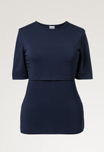 Laden Sie das Bild in den Galerie-Viewer, Umstands- und Stillshirt Classic von boob mit halblangem Arm, navy