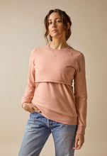Laden Sie das Bild in den Galerie-Viewer, Umstands- und Stillpullover B.Warmer Sweatshirt von boob in Papaya