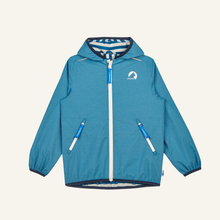 Laden Sie das Bild in den Galerie-Viewer, VALAS Wendbare Regenjacke von finkid in real teal/navy