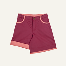 Laden Sie das Bild in den Galerie-Viewer, KUUKKELI Ausgestellte Shorts für Mädchen von finkid in beet red/rose