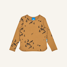 Laden Sie das Bild in den Galerie-Viewer, JUHANNUS Jersey Longesleeve mit Tierprint von finkid in cinnamon