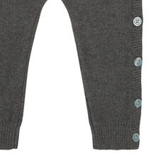 Laden Sie das Bild in den Galerie-Viewer, Baby Bio Strickoverall Yaci in dunkelgrau von Sense Organics