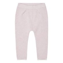 Laden Sie das Bild in den Galerie-Viewer, Baby-Strickleggings Wabenmuster Pablo in rose von Sense Organics