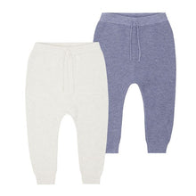 Laden Sie das Bild in den Galerie-Viewer, Bequeme Bio Baby-Strickhose Proust in denim blue von Sense Organics
