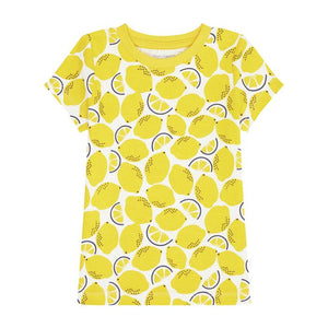 Jula: kurzer Kinder Pyjama mit Zitronen von Sense Organics