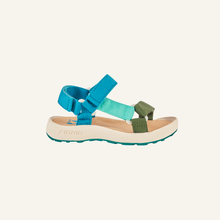 Laden Sie das Bild in den Galerie-Viewer, NAUHA Tape Trekking Sandalen von finkid in bronze green/seaport