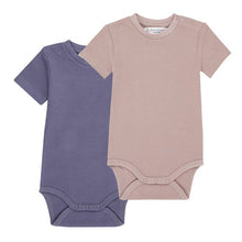 Laden Sie das Bild in den Galerie-Viewer, Kurzarmbody Classic Waffel-Jersey Akela in rosenholz von Sense Organics