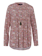 Laden Sie das Bild in den Galerie-Viewer, Umstands- & Stillbluse winter ceremony in Rosé Blumenprint von mara mea