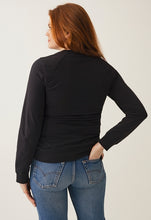 Laden Sie das Bild in den Galerie-Viewer, Umstands- und Stillpullover B.Warmer Sweatshirt almost black von boob