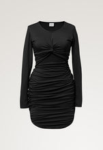 Laden Sie das Bild in den Galerie-Viewer, Bodycon-Umstandskleid mit Stillfunktion von boob in black