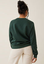 Laden Sie das Bild in den Galerie-Viewer, Sweatshirt mit Stillfunktion von boob, deep green
