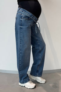 Umstandsjeans Kate in stone wash wash, Momfit
