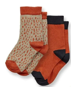 Loris Socken 2er Pack von Sense Organics Olive/Hazelnut