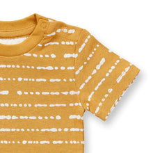 Laden Sie das Bild in den Galerie-Viewer, Kurzarm Baby Body VARIN Mustard von Sense Organics