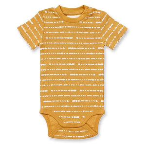 Kurzarm Baby Body VARIN Mustard von Sense Organics