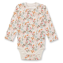 Laden Sie das Bild in den Galerie-Viewer, Langarm Baby Body VARIN RETRO Blumen von Sense Organics