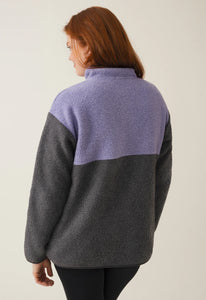 Wollflor-Pullover 90er in lila von boob für Schwangerschaft und Stillzeit