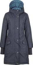 Laden Sie das Bild in den Galerie-Viewer, Finside SIPULI Wendbarer Winterparka, mit Schwangerschafts-/Trageeinsatz erweiterbar, Navy seaport