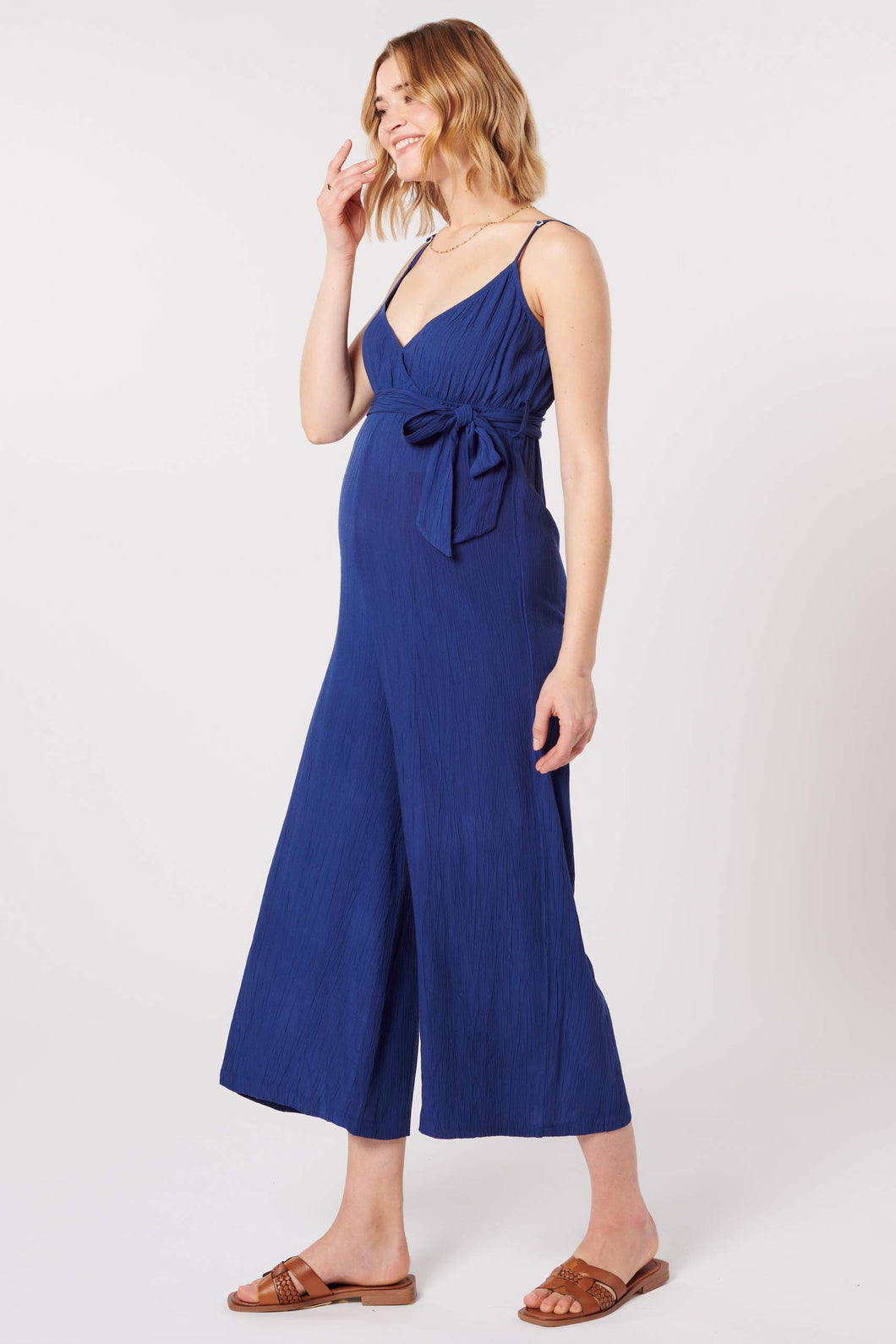 Umstands- & Stilljumpsuit/ Overall in blau