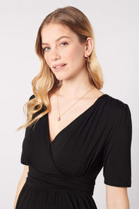 Umstands- und Stillkleid mit halblangen Ärmeln