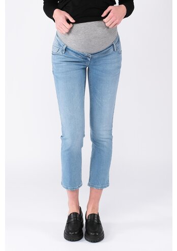 Cropped Umstandsjeans Ankle, light wash von LOVE2WAIT