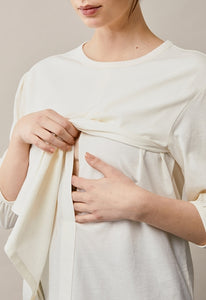 Umstands- und Stillbluse "T-Shirt Bluse" von boob in Tofu