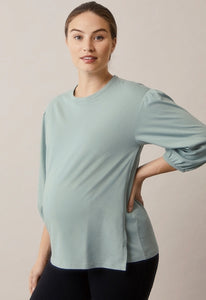 Umstands- und Stillbluse "T-Shirt Bluse" von boob in Mint