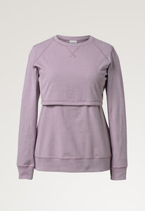 Umstands- und Stillpullover B.Warmer Sweatshirt von boob in Lavender