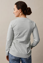 Laden Sie das Bild in den Galerie-Viewer, Umstands- und Stillpullover B.Warmer Sweatshirt von boob in frozen grey
