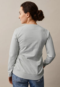 Umstands- und Stillpullover B.Warmer Sweatshirt von boob in frozen grey