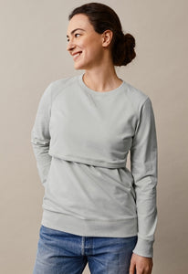Umstands- und Stillpullover B.Warmer Sweatshirt von boob in frozen grey