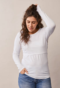Umstands- und Stillshirt Classic white von boob