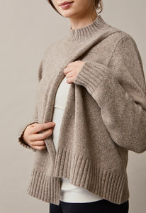 Umstands- und Stillpullover von boob Sesame wool sweater sand