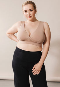 The Go-To BH - Full cup bra sand (75 D - 110 F)
