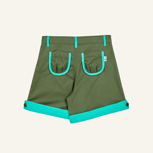 KUUKKELI Ausgestellte Shorts für Mädchen von finkid in bronze green/waterfall
