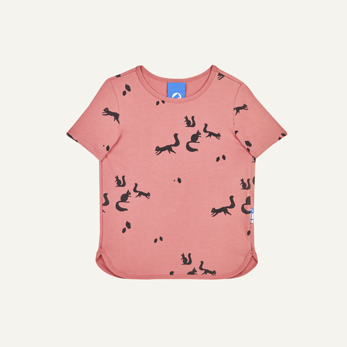 ILTA Jersey Kurzarmshirt mit Tierprint von finkid in rose