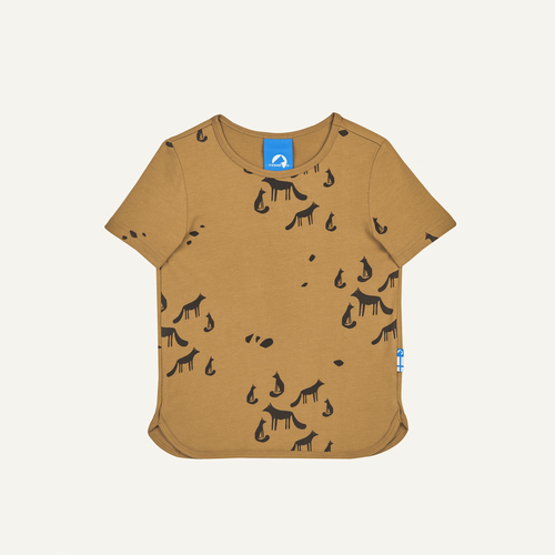ILTA Jersey Kurzarmshirt mit Tierprint von finkid in cinnamon